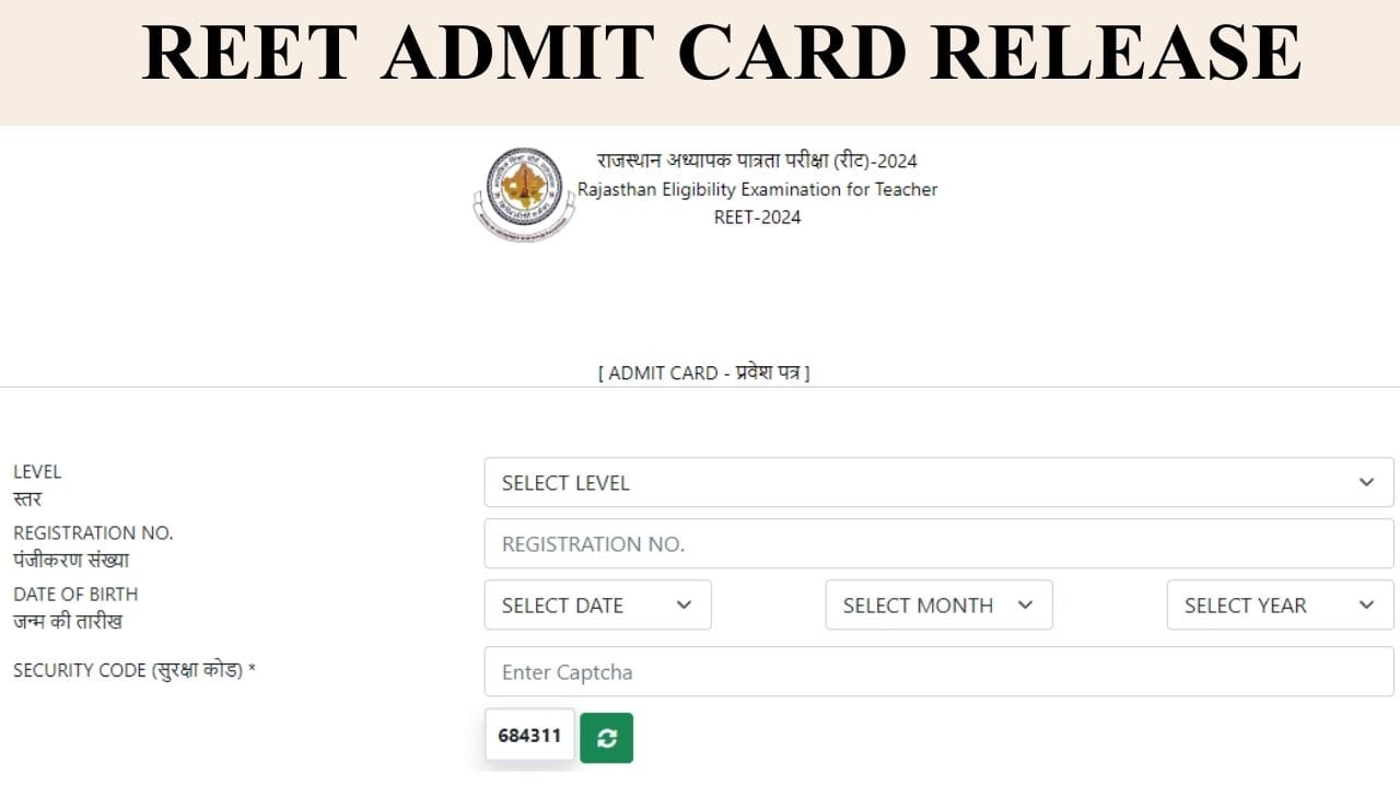 REET Admit Card 2025